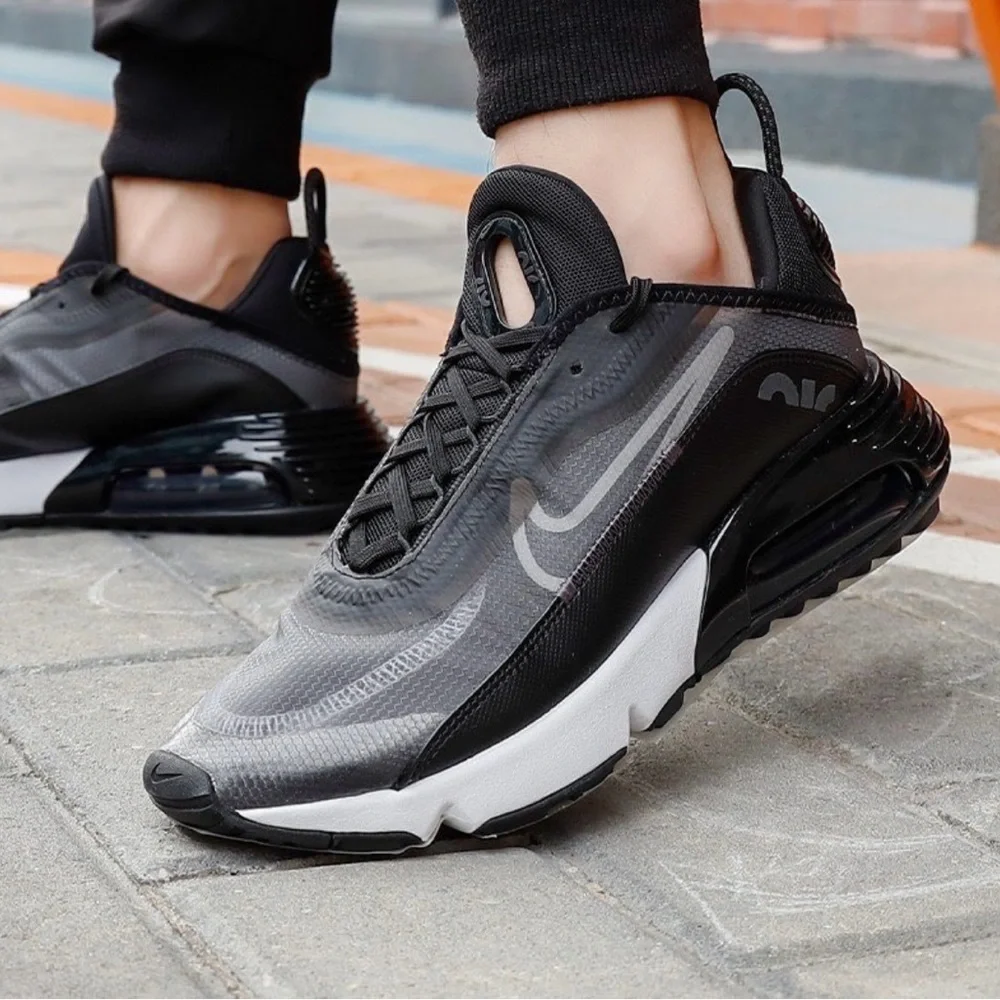 NWOB‼️- NIKE AIR MAX 2090 Running Sneakers (Black/Grey/White) -M 8.5 / W 9.5 - Picture 3 of 15